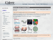 Tablet Screenshot of kineme.net